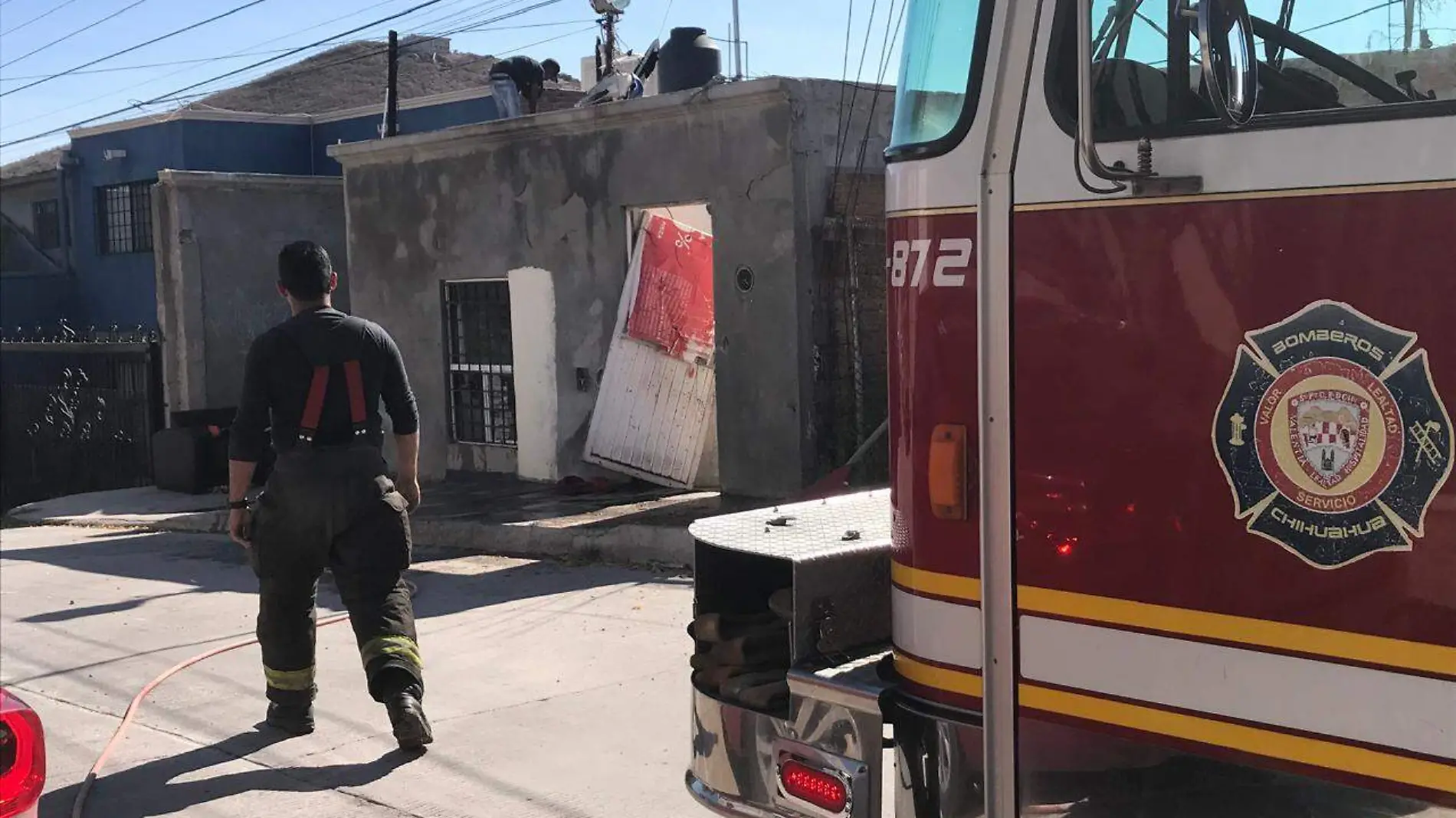 Movilización bombera incendio